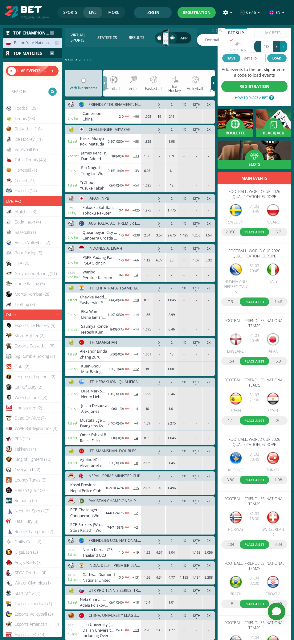 Mobilné porovnanie Rabona a 22Bet