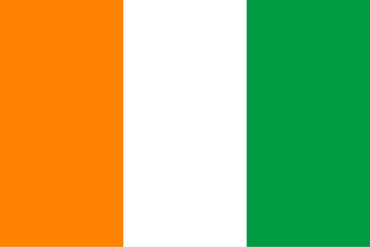 Drapeau et visuel pays Côte d’Ivoire