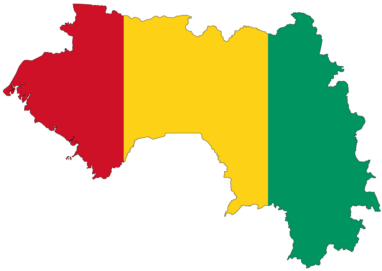 Drapeau et visuel pays Guinée