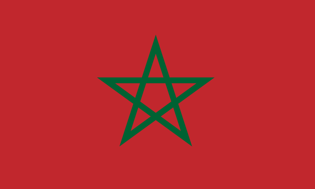 Drapeau et visuel pays Maroc